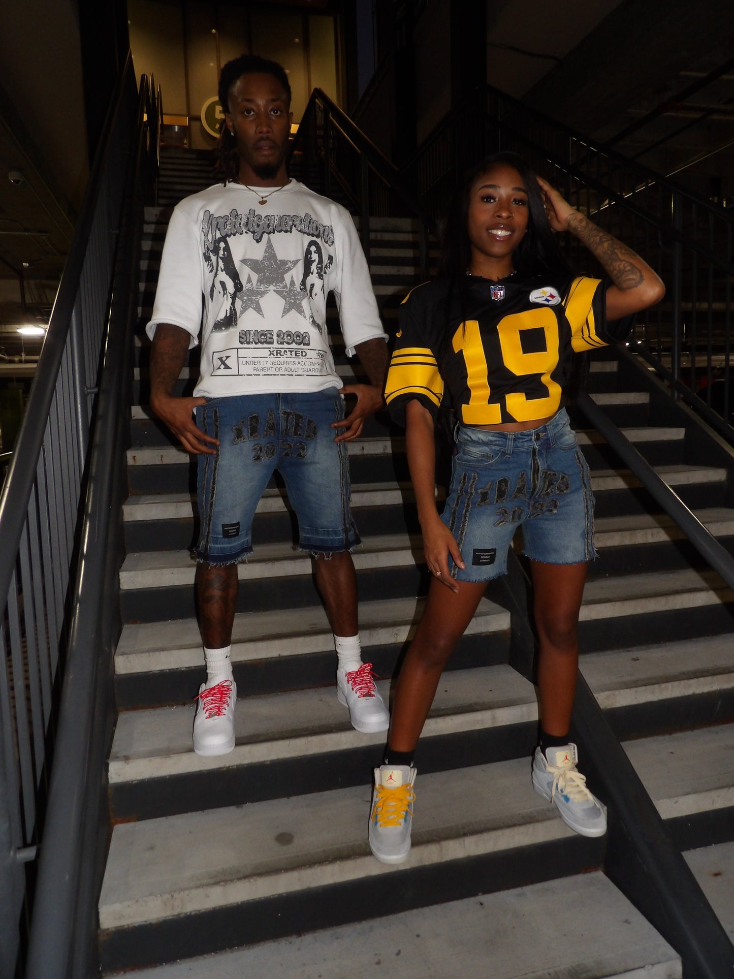 Xrated 2022 Distressed Jorts